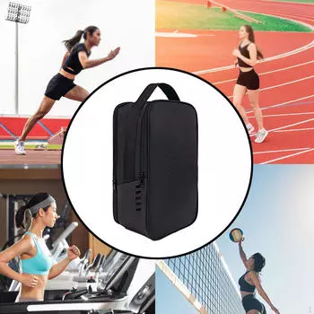 Сумка для переноски обуви, спортивная обувь, дышащая, с большим отверстием, на молнии, пылезащитная сумка для гольфа