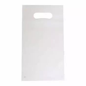 Сумка для переноски с овальным вырезом 165x295 мм CPP толщина 50 микрон [формат A5] (белый) прочный на разрыв [100 листов]