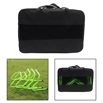 Сумка для переноски с препятствиями, сумка для тренировок по футболу с препятствиями для скоростного хранения, черная дышащая с