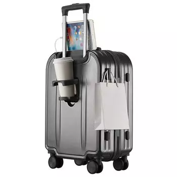Сумка для переноски с USB-зарядкой, сверхбольшая, с поворотом на 360 градусов, с двумя отделениями, оснащенная TSA Business, средний размер [SEDORELAR], чемодан, дорожная сумка, порт,