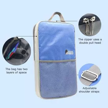 Сумка для пиклболов Легкая регулируемая устойчивая к царапинам большая вместимость Трехслойная структура серый