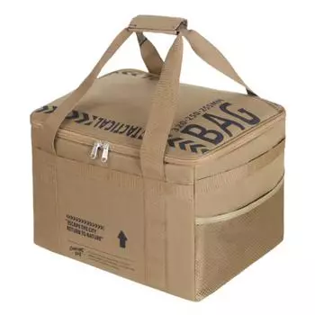 Сумка для пикника 20 л, сумка для хранения посуды, походная сумка с ручкой (хаки)