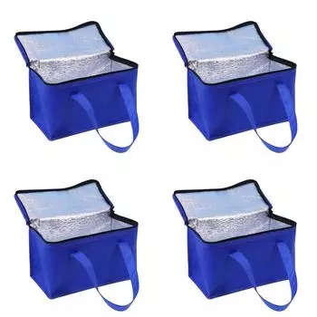 -Сумка для пикника, портативная большая сумка для обеда, термосумка для еды, сумка для доставки пива (Синий С