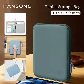 Сумка для планшета 7,9-12,9 дюймов, чехол для iPad Pro, Samsung, Xiaomi, Lenovo, противоударный чехол с несколькими карманами 10.9 inch чёрный