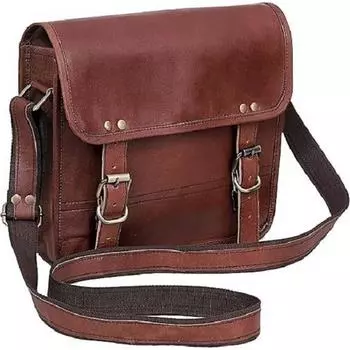 Сумка для планшета/iPad из натуральной кожи, сумка-мессенджер, небольшой портфель, сумка через плечо для мужчин и женщин темно-коричневого