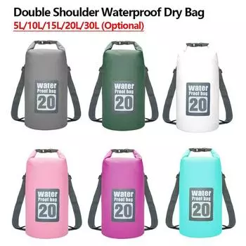 Сумка для плавания на открытом воздухе 5 л/10 л/15 л/20 л/30 л водонепроницаемый сухой мешок рюкзак для плавания на воде мешок для рафтинга гребли речного похода 5L