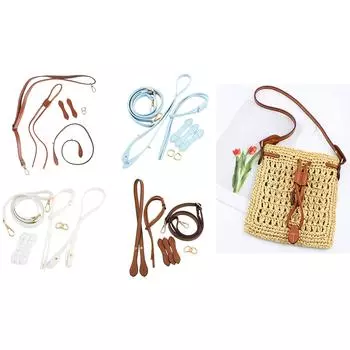 Сумка для плетения из ротанга своими руками, набор необходимых инструментов, регулируемый ремень ручной работы из ПУ, аксессуары для начинающих и любителей рукоделия темно-синий