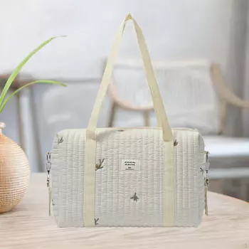 Сумка для подгузников Baby Shower Подарки Tote для женщин Party Outdoor Street Travel Brown Flower