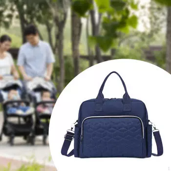Сумка для подгузников Tote Baby Handbag Travel for Mom Toys Shopping темно-синий