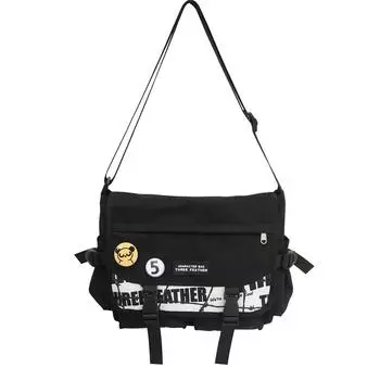 Сумка для подмышек для пары, мужская сумка через плечо, женская сумка через плечо, большая вместительная маленькая сумка-мессенджер чёрный