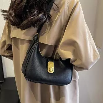 Сумка для подмышек для женщин в 2023 году, новый высококачественный дизайн для женщин осенью и зимой, нишевый дизайн для интернет-знаменитостей в стиле ретро, популярное одно плечо