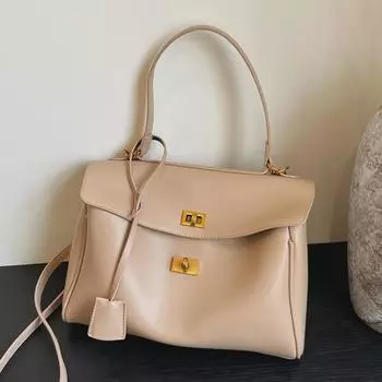 Сумка для подмышек с текстурированной мягкой поверхностью для женщин 2024: Большая вместительная сумка-тоут и сумка-мессенджер для поездок на работу чёрный