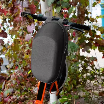 Сумка для подвешивания мотороллера спереди, практичный элегантный держатель, складная рама велосипеда, жесткая PU