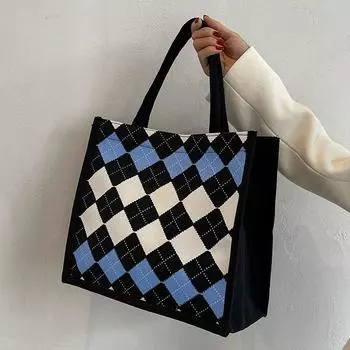 Сумка для поездок на работу из холста для студентов колледжа, женская, новинка 2024 года, модная сумка через плечо большой вместимости чёрный