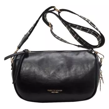 Сумка для поездок на работу из искусственной кожи, модная, повседневная, портативная, для выходных и отпуска чёрный