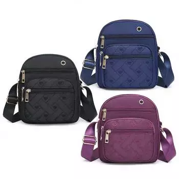 Сумка для поездок на работу, сумка для мобильного телефона среднего возраста и пожилых людей, портативная простая сумка-оксфорд для работы фиолетовый