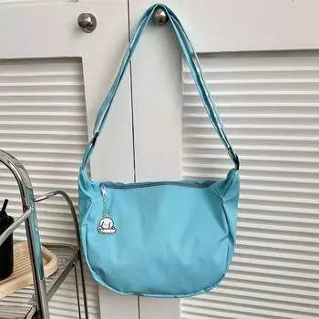 Сумка для поездок на работу, сумка-мессенджер, женская сумка в иностранном стиле, повседневная сумка через плечо в Корейском стиле, летняя новая тенденция 2024 года, простая сумка-тоут чёрный