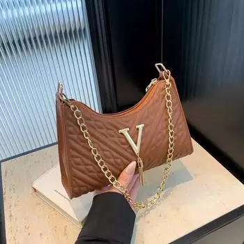 Сумка для поездок на работу женская летняя 2024 новая модная корейская версия простая сумка через плечо сумка-мессенджер красивая сумка-полумесяц женская сумка чёрный