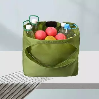 Сумка для покупок Большая сумка-тоут из ткани Оксфорд для женщин Многоразовая складная водоотталкивающая сумка для хранения покупок емкостью 25 кг синий