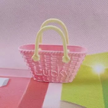 Сумка для покупок Dress Up LUCKY, сумка для куклы принцессы своими руками, аксессуары для кукол из хлопка розы красного