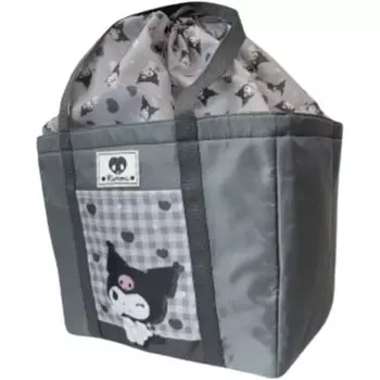 Сумка для покупок Hatayama Shoji Sanrio Клетчатая Kuromi x Ш39 x Г28см 33203083 Прибл.. H29.5