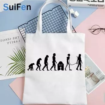 Сумка для покупок «Ходячие мертвецы», хлопчатобумажная сумка, эко-шоппер, сумка для покупок bolsa, складная сумка на шнурке, cabas bolsas, многоразовая сумка для работы 24*26cm