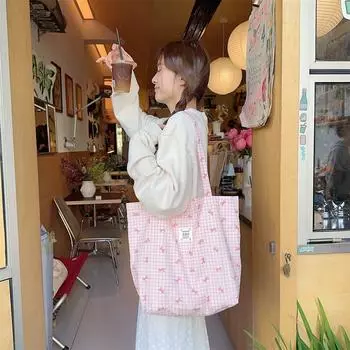 Сумка для покупок из холщовой ткани с принтом, универсальная повседневная сумка, складная сумка через плечо с бантом, дата синий