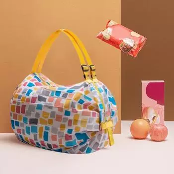 Сумка для покупок, складная портативная сумка для хранения, многоразовая, устойчивая к разрыву сумка для продуктов на молнии для домашнего путешествия