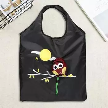 Сумка для покупок Yousheng с изображением совы, складная, большая вместимость, прочная, несущая нагрузку, водонепроницаемая, прочная, многоразовая сумка для покупок