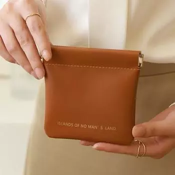 Сумка для помады из утолщенной искусственной кожи, водонепроницаемая, однотонная, с металлическим пружинным отверстием, портативная, легкая, для поездок на работу, для путешествий, косметичка, ключ для наушников