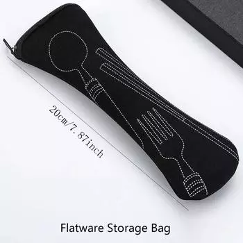 Сумка для посуды Fabic Portable Dining Set Travel Picnic Fork Packaging Outdoor Camping Kitchen Home Storage Bags