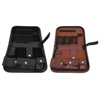 Сумка для принадлежностей для мячей из искусственной кожи, набор инструментов для практики, портативная, большой емкости, сумка для принадлежностей для мячей O Brown