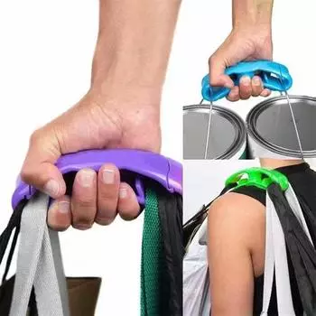 Сумка для продуктов Красочная сверхмощная прочная несущая эргономичная удобная ручка Портативная универсальная пластиковая сумка для покупок для мусора чёрный