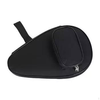 Сумка для ракетки для пинг-понга, карман для ракетки, универсальная защита, защитный контейнер для переноски чёрный