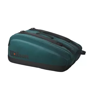 Сумка для ракетки для тенниса и бадминтона Blade Super Tour V9 15PK зеленая [Wilson]