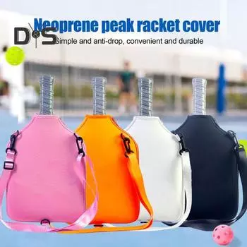 Сумка для ракетки Pickleball для женщин Сумка для тенниса через плечо Водонепроницаемая сумка для ракетки Pickleball для аксессуаров Pickleball белый