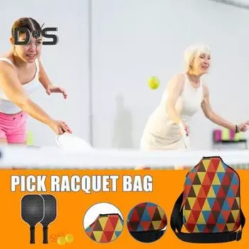 Сумка для ракетки Pickleball, теннисный рюкзак с лямкой через плечо, водонепроницаемый рюкзак для падл-сквоша, спортивный рюкзак через плечо для мужчин и женщин One Size E