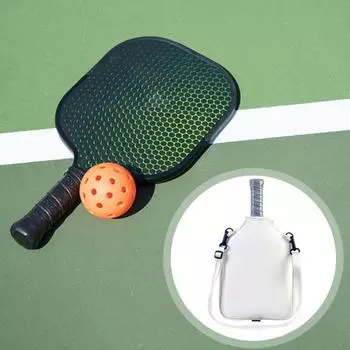 Сумка для ракетки Yousheng Pickleball для женщин Сумка для тенниса через плечо Водонепроницаемая сумка для ракетки Pickleball для аксессуаров для пиклбола чёрный