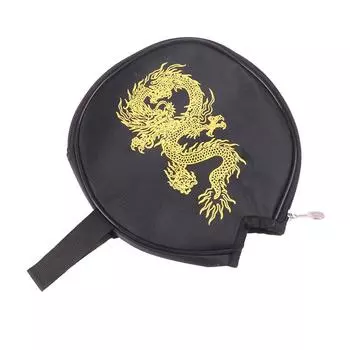 Сумка для ракеток для настольного тенниса Износостойкая сумка для ракеток в форме тыквы Чехол для ракеток для пинг-понга Чехол для ракеток для настольного тенниса чёрный