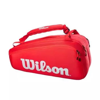 Сумка для ракеток для тенниса и бадминтона Super PK Tour Red TOUR 9 [Wilson] (Супер (СУПЕР ПК)