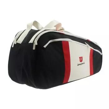 Сумка для ракеток для тенниса и бадминтона COURAGE COLLECTION RACQUET BAG 9PK [Wilson] Черный/Белый/Красный