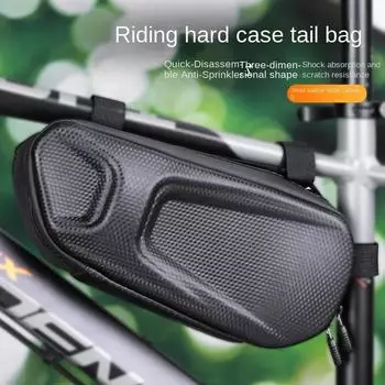 Сумка для рамы Bikepacking Pouch Водонепроницаемая треугольная сумка для верхней трубы, угловая сумка для хранения рамы для велосипедных аксессуаров чёрный