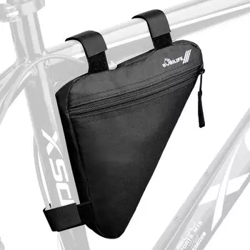 Сумка для рамы велосипеда BOBILIFE Bicycle Triangle - сумка для хранения велосипеда Triangle Top Tube Front Pouch Saddle Bag для шоссейных/горных велосипедов (черный)