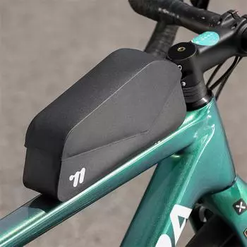 Сумка для рамы велосипеда, сумка для верхней трубы велосипеда, водонепроницаемая сумка для езды на магнитном клапане, сумка для рамы горного шоссейного велосипеда чёрный