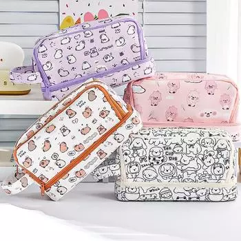 Сумка для ручек, эффектная, прозрачная, большая емкость, канцелярская коробка с защитой от грязи, многофункциональная сумка для хранения 1 шт.