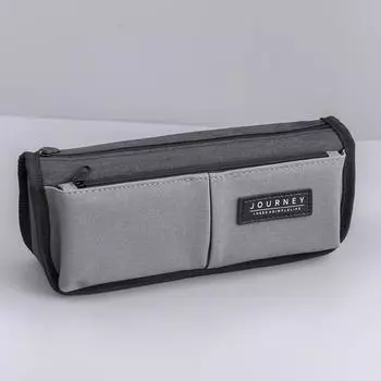 Сумка для ручек Удлиненная холщовая сумка для ручек Школьная сумка для ручек большой емкости Сумка для ручек для мальчиков Простая сумка для ручек Студенческая сумка для канцелярских принадлежностей Большая сумка для ручек синий