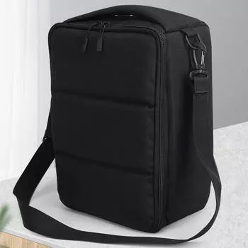 Сумка для рыболовной катушки через плечо из нейлоновой ткани, практичная, водостойкая, ударопрочная, барабанные катушки чёрный