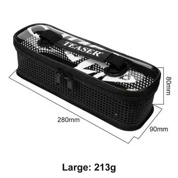 Сумка для рыболовных приманок Джиг ПВХ Сумка для переноски для металлического джиггинга Держатель Контейнер для рыболовных снастей Хранение блесен и воблеров Чехол для переноски