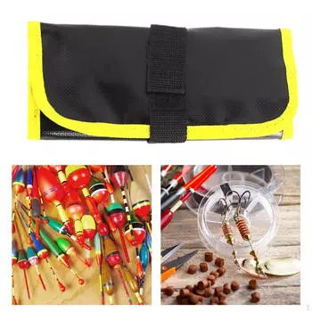 Сумка для рыболовных приманок, приманки, спортивное оборудование на открытом воздухе, складная большая вместимость для кемпинга жёлтый