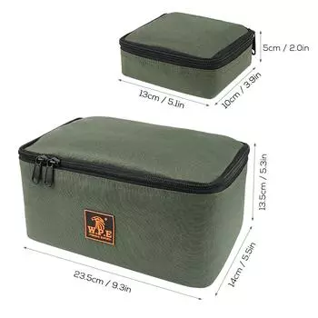 Сумка для рыболовных снастей с 4 мешочками S Сумка для хранения приманок с рыболовной катушкой Сумка для рыболовных снастей армия зеленый